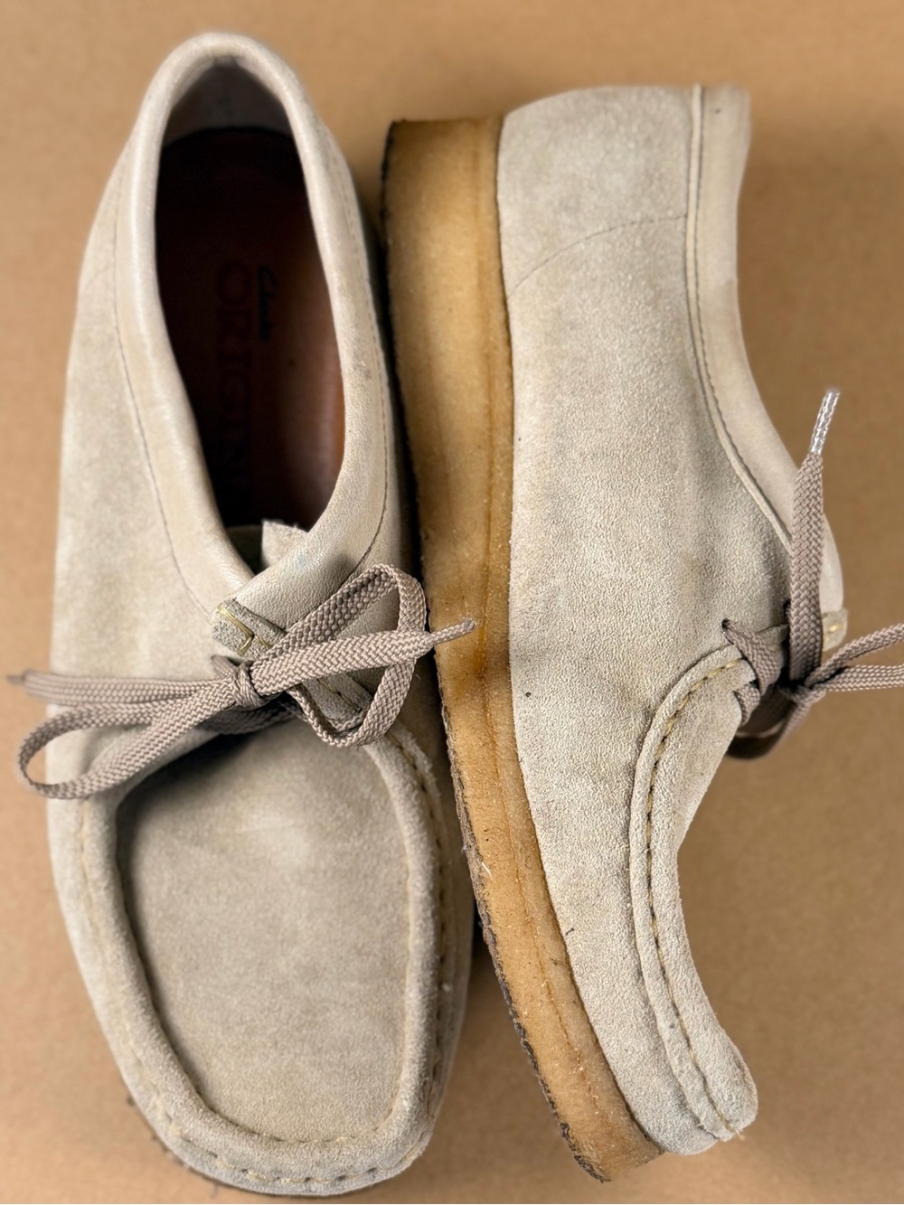 CLARKS Wallabee Original Maple Suede Womens Shoes Size 10.5 Great Condition